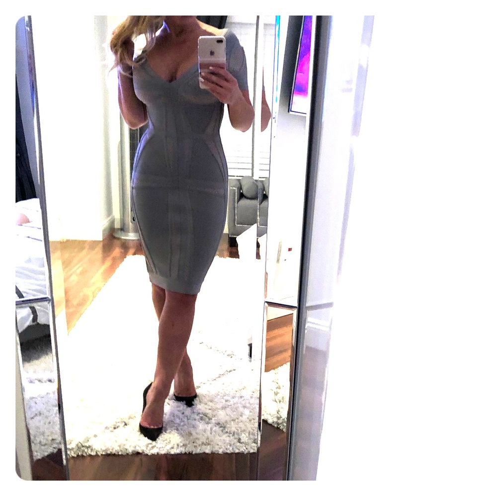 Herve Leger runway dress